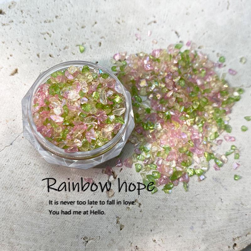 Nail Art 3D High Quality Broken Glass Fashion Charm Gravel Glitter Rhinestone DIY Nail Accessories Decoration