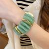 Acrylic Oval Ombre Patchwork Bracelet: Light Luxury, Sweet Temperament, Fashion Jewelry.