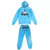 Neues europäisches und amerikanisches Stil Buchstaben Spinnennetz Frühling und Herbst Kinder lockeres Hoodie Pullover Set, Unisex