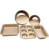 Utuo Gold 5-Piece Baking Mold Set