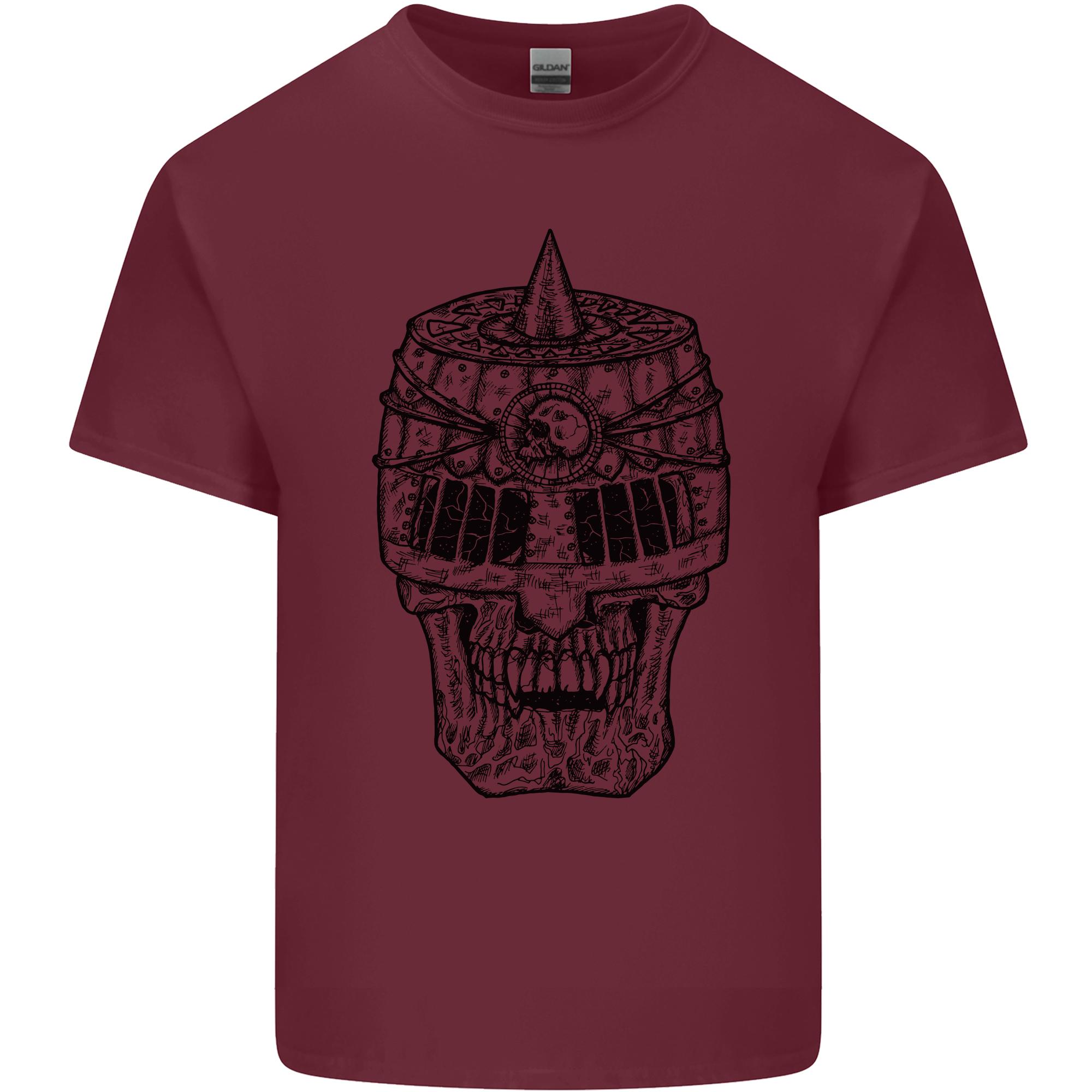 Medieval Skull Helmet Unisexs Light Cotton TShirt S