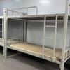Double-Decker Wrought Iron Bunk Bed for Dorms and Construction Sites