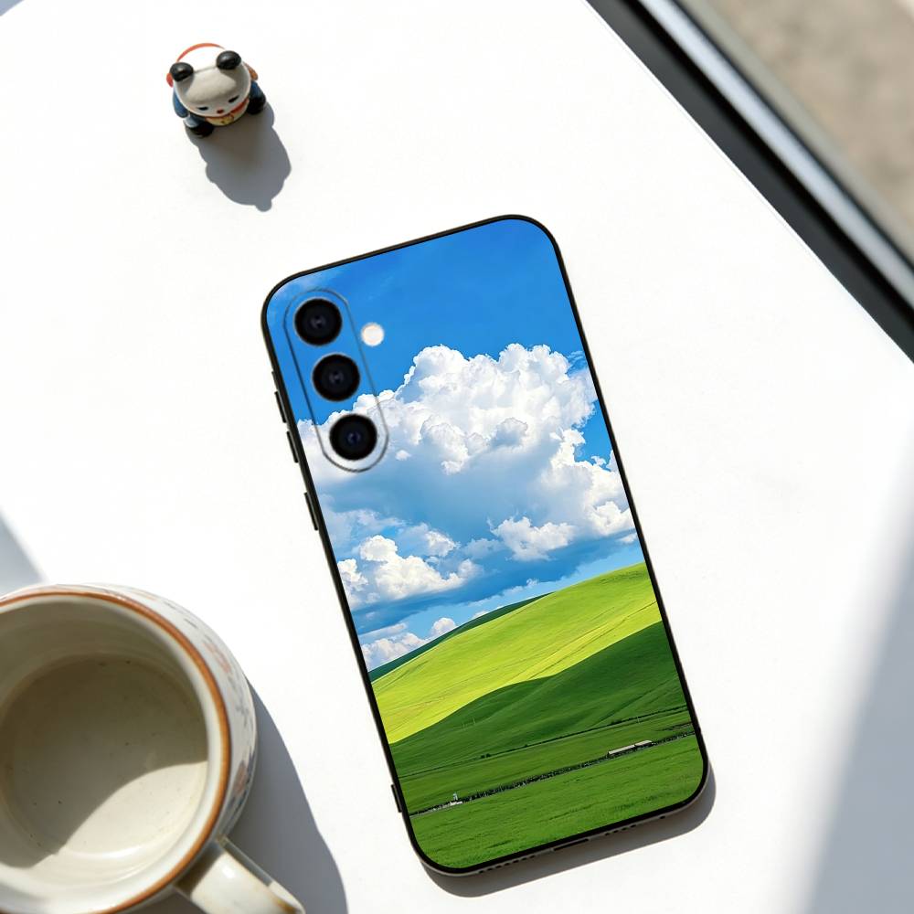 Grassland Phone Case For Samsung Galaxy A73,A72,A71,A70,A53,A52,A51,Others Soft Black Cover