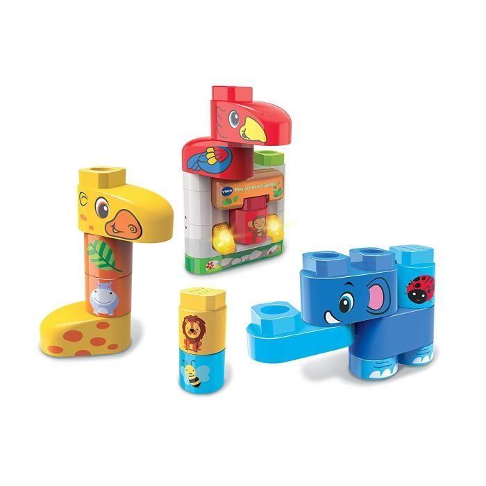 Bla Bla Blocks - VTECH - My Funny Animals - Talking Blocks To Connect To Stimulate Baby