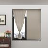 No Drill Velcro Blackout Curtain Eco Friendly Polyester Sun Shield Window Shade