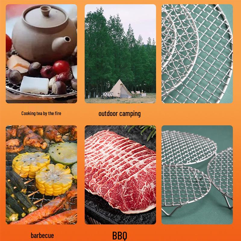 Stainless Steel Barbecue Grill and Air Fryer Rack with Teapot Warmer