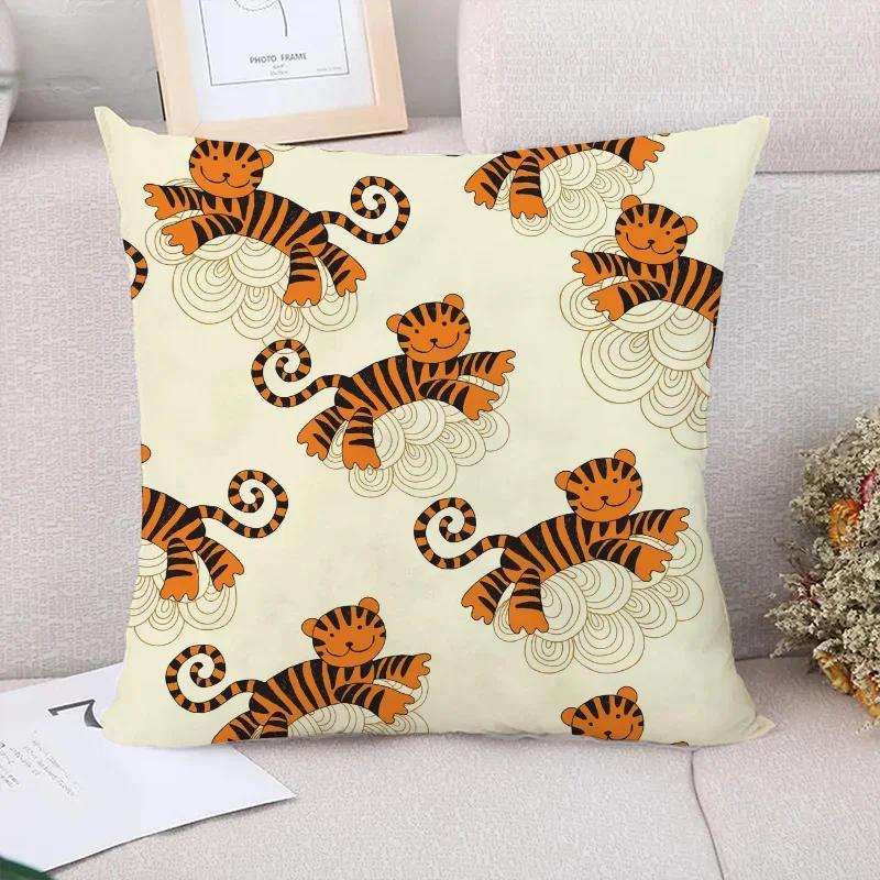 tiger Cushion Cover for Pillow Covers Decorative Cushions Home Decor Pillowcase x Couch Pillows Twin Size Bedding Sofa