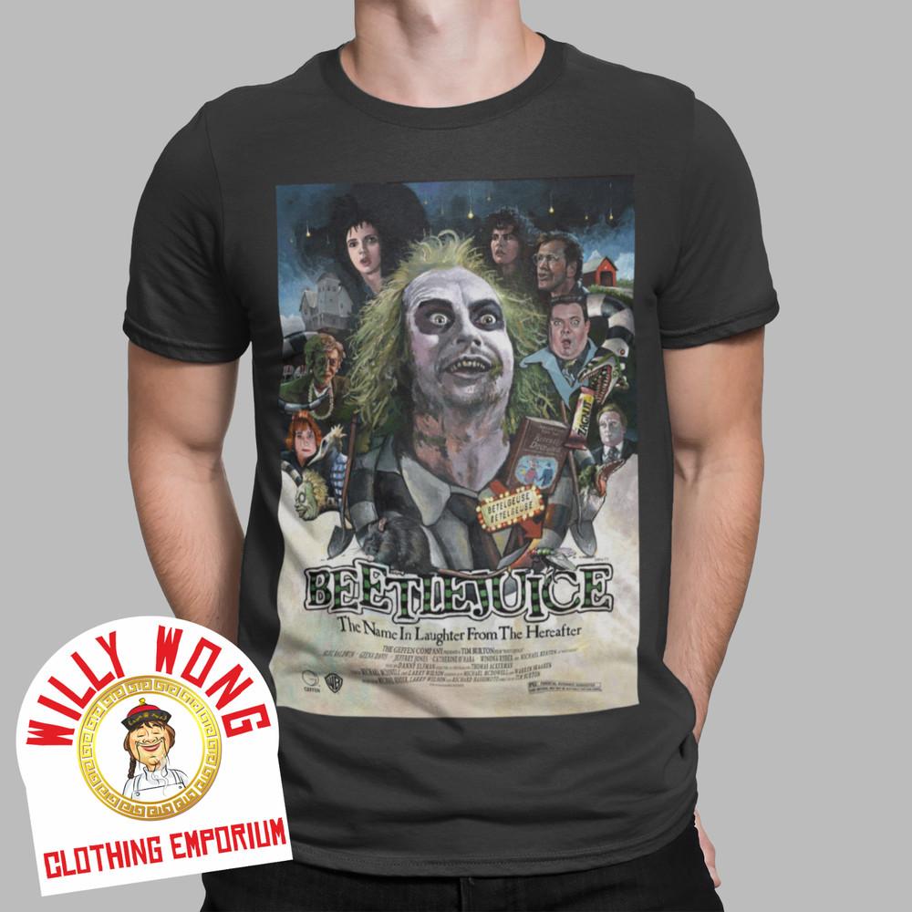 Beetlejuice T-Shirt 80s Comedy Retro Movie Tee Classic Vintage Gift Japan Poster Unisex T-Shirt XXL
