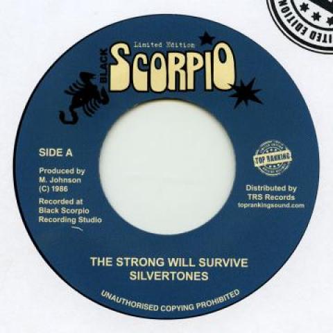 7inch Record SILVERTONES - Strong Will Survive TRSBS2 Black Scorpio/T 1986 Europe Reggae, Ska & Dub Used