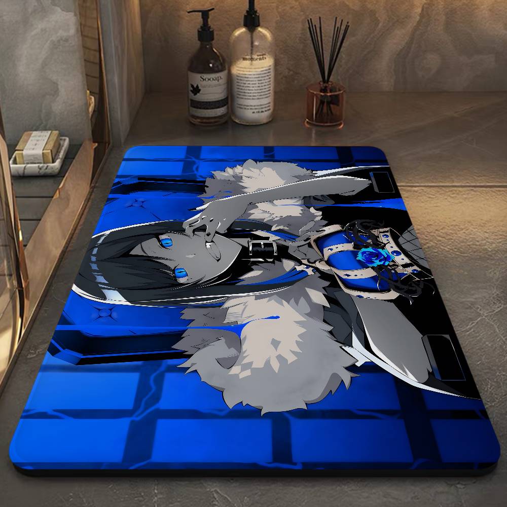 Ado Kyogen X Uta Anmie Door Mat Washable Non-Slip Living Room Sofa Chairs Area Mat Kitchen Doormat Area Rug