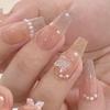 Internet Celebrity Pearl Diamond Butterfly Nail Art Stickers - Cool, Transparent, Skin-Brightening False Nails