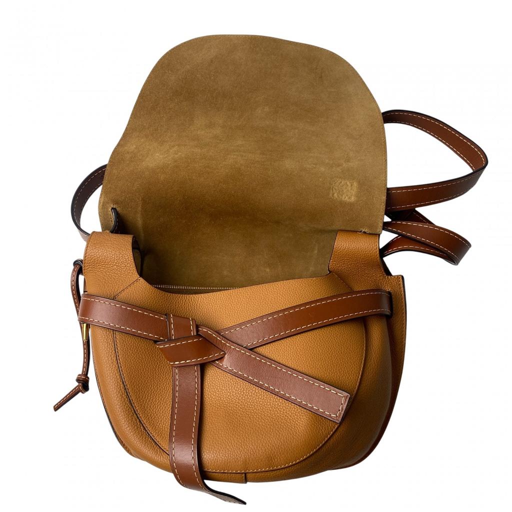 Used LOEWEShoulder Bag Brown Leather Women