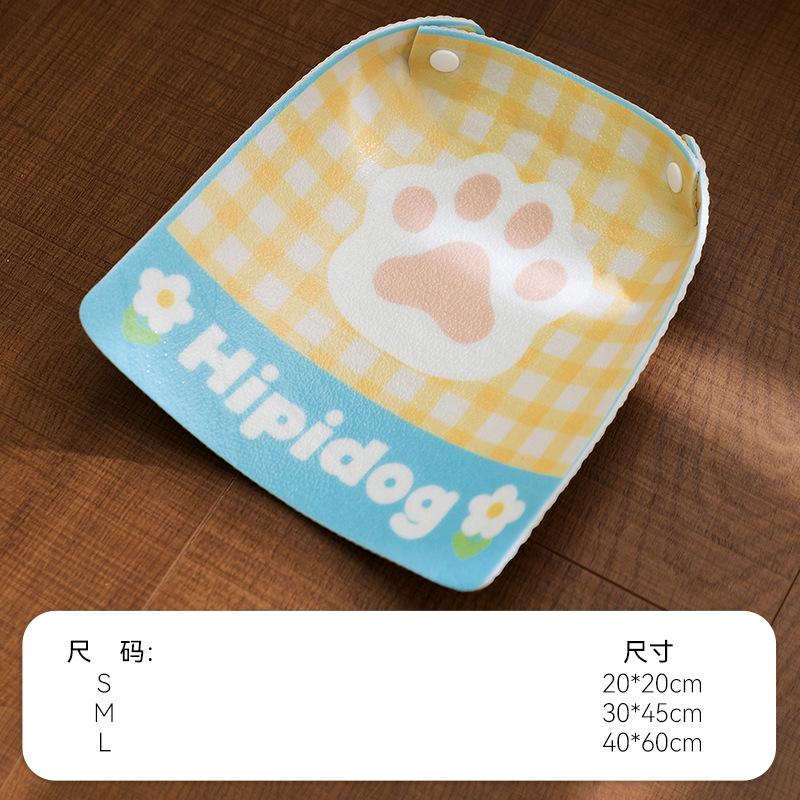 

Специальный коврик для домашних кошек, тип ведра, непротекаемый, брызгозащищенный, грязеотталкивающий, водонепроницаемый, устойчивый к царапинам, не оставляющий пятен коврик для миски для еды для кошек и собак 20*20