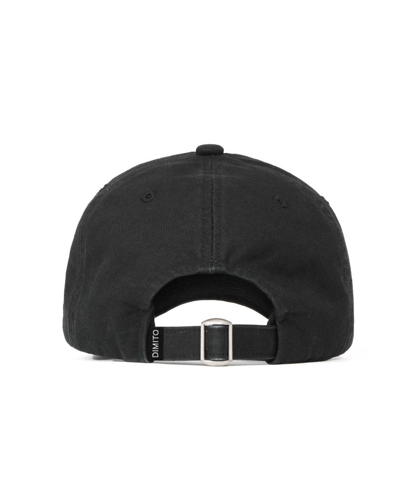 DIMITO Haze Cotton 6Panel Cap Washed Black