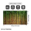 2D Asian Style Bamboo Wall Green Ivy Backdrop Garden Outdoor Fence Banner