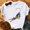 Vintage Circle Greyhound Dog Print T Shirt Women Cute Pet Graphic Short Sleeve Casual Summer Dog Lover Streetwear Tee