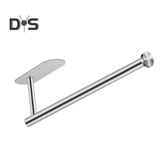 

Настенный держатель для бумажных полотенец, устойчивый к ржавчине, простая установка, самоклеящийся держатель для бумажных полотенец, органайзер для рулонной бумаги серебряный