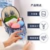 Wool Storage Bag Crochet Tool  Cosmetics Stationery Storage Bag Comes with A Thread Hole Needle A Gift Suitable for Beginners
