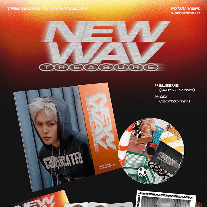 TREASURE 4° MINI ALBUM [NEW WAV] VERSIONE RAW. (IMPOSTATO)