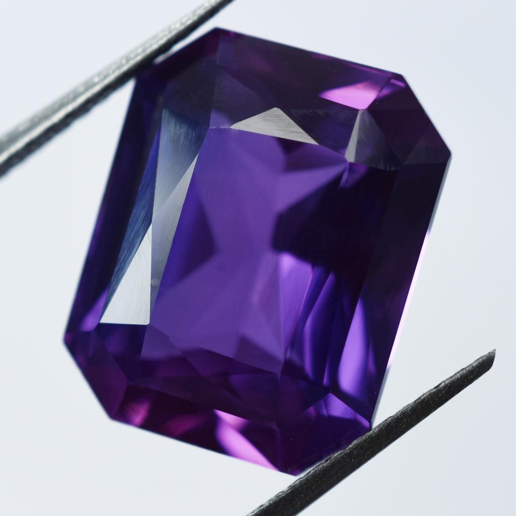 Rare CERTIFIED Emerald Cut 8.90 Carat Natural Purple Tanzanite Loose Gemstone S-573