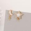 Niche Design Pearl & Zircon Butterfly and Clover Stud Earrings with S925 Silver Needle