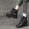 First Layer Cowhide Martin Boots Women's Autumn and Winter 2025 New Retro Lace-up Leather Versatile Rubber Short Boots Women's Boots