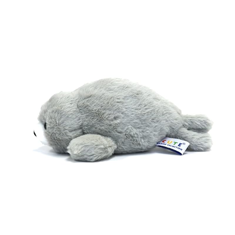 Cute Plush Toy - Fluffy Seal - Size S - Gray - M0384