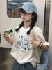 Women's Slimming White Pure Cotton Short-Sleeve T-Shirt - New Summer 2025 Collection