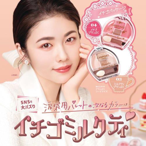 CANMAKE Plan Puku Coordination Eyes 03 Milk Tea Plan Puku 1.3g Eye Shadow for Tear Bags Shadow for Shadow Beige