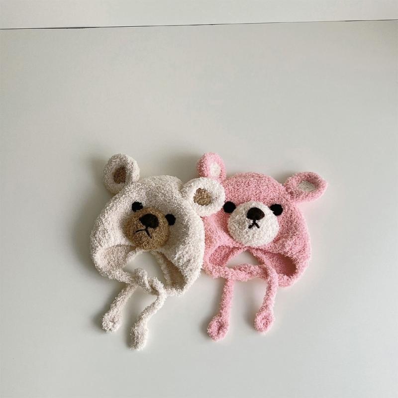 2023 NEU Mütze Babymütze Niedliche Bärenhaube Mode Winter Warme Mütze für Baby Kinder Neugeborenen Junge Mädchen 5-36 Monate