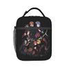 Custom N-Narutoes Akatsukis Insulated Lunch Bags for Camping Travel Anime Leakproof Cooler Thermal Bento Box Unisex