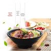 Jijun Commercial Black Frosted Melamine Noodle Soup Bowl