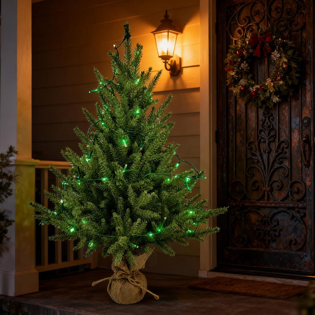 60CM Norfolk Christmas Tree Front Door Christmas Tree Decoration Indoor Living Room Christmas Decoration