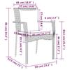 7 Piece Garden Dining Set with Cushions Black Poly Rattan