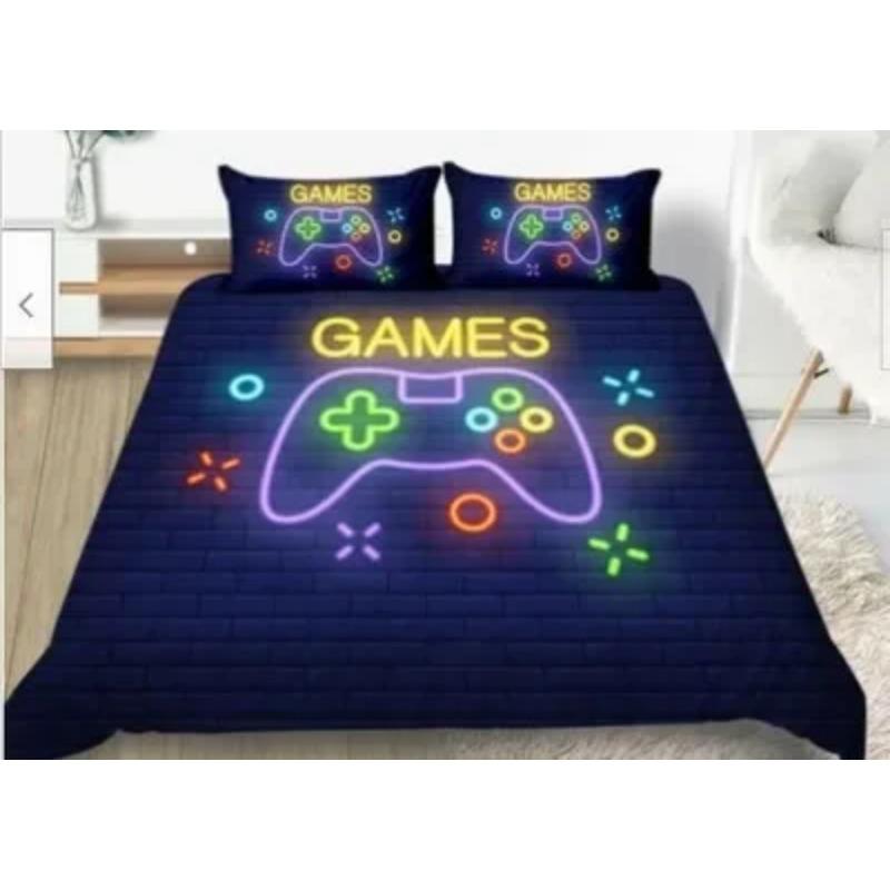 Gamepad Comforter Cover Gamer Bedding Set Teens Video Game Duvet Cover For Youth Kids Boys Modern Game Controller Bedspread