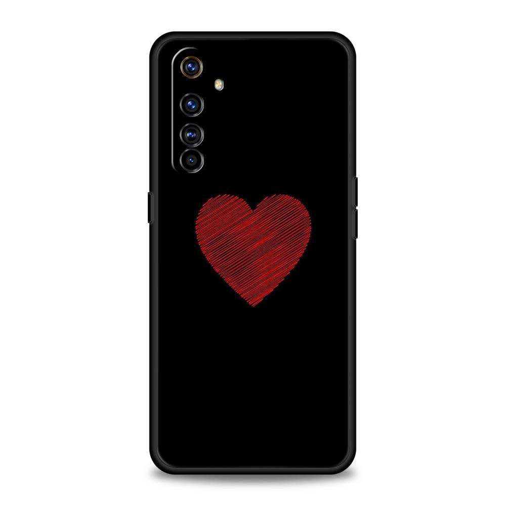 Ich liebe dich Rosa Herz Handyhülle Für Realme 12 11 10 9 8 5G 7 6 GT5 GT3 GT2 Pro Plus C21 C11 C25 C35 GT Neo 2 3 3T 5 Weiche Hülle