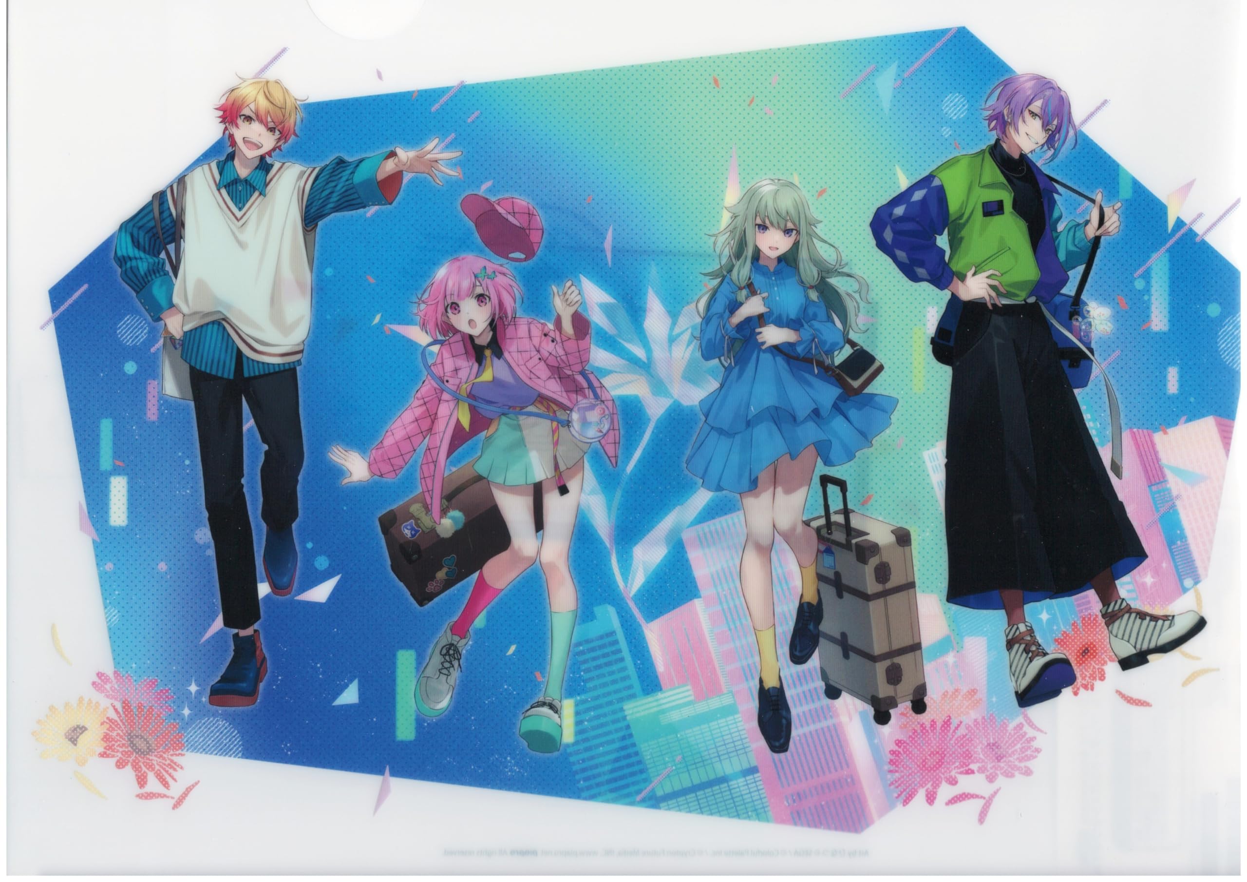 2 Wonderlands Showtime Прозрачный файл 3-я годовщина Мероприятие Благодарения Товары Ограниченный выпуск Tenma Tsukasa, Otori Emu, Kusanagi Nene, Kamiyo Rui