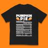 Pumpkin Pie Calories 55% Daily Value Thanksgiving Food Calories Funny Nutrition Facts Kids T Shirt