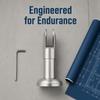 Adjustable Support Foot Stainless Steel Partition Bracket Secure Partition Hardware  Bathroom