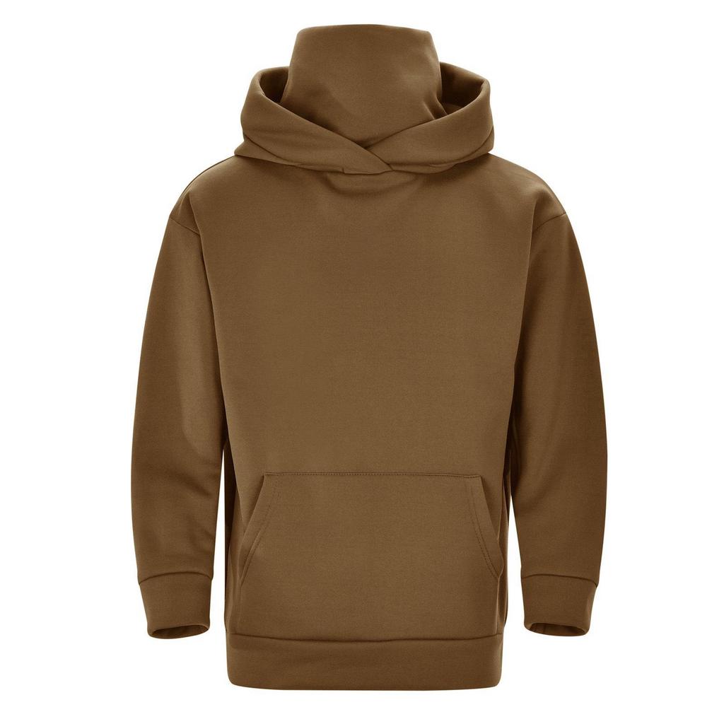 2024 Herbst Hoodie mit Samtfutter und gestapeltem Kragen: Trendig Unisex Lässig Lockere Passform