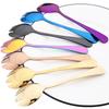 4Pcs Colorful Salad Fork Cutlery Set Dessert Fork Instant Noodle Fork Dinnerware Set Stainless Steel Tableware Kitchen Flatware