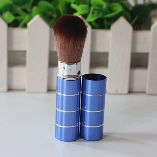 Yeni Taşınabilir Geri Çekilebilir Saplı Makyaj Fırçası Seti Kozmetik Kit Pro Pudra Allık Fırçası