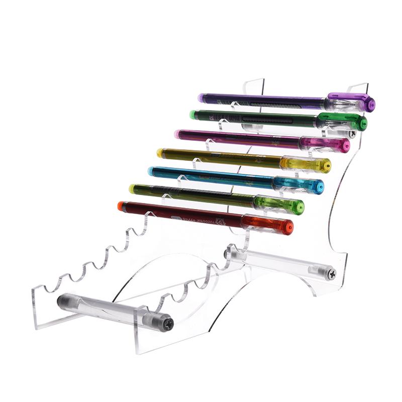 Clear Acrylic Pen and Pencil Display Stand with Customization Options