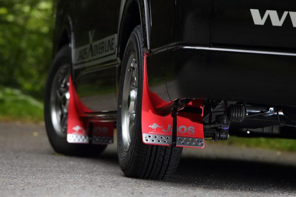 JAOS Mud Guard III Red Front Set for Toyota Hiace 200 Series B621201F (2004+) [Model Year 04.08-] [Compatible with All]