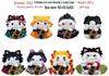 Demon Slayer Lucky Cat Ornaments: Nezuko, Zenitsu, Tanjiro & The Hashira Figurines - Set of 8 Styles
