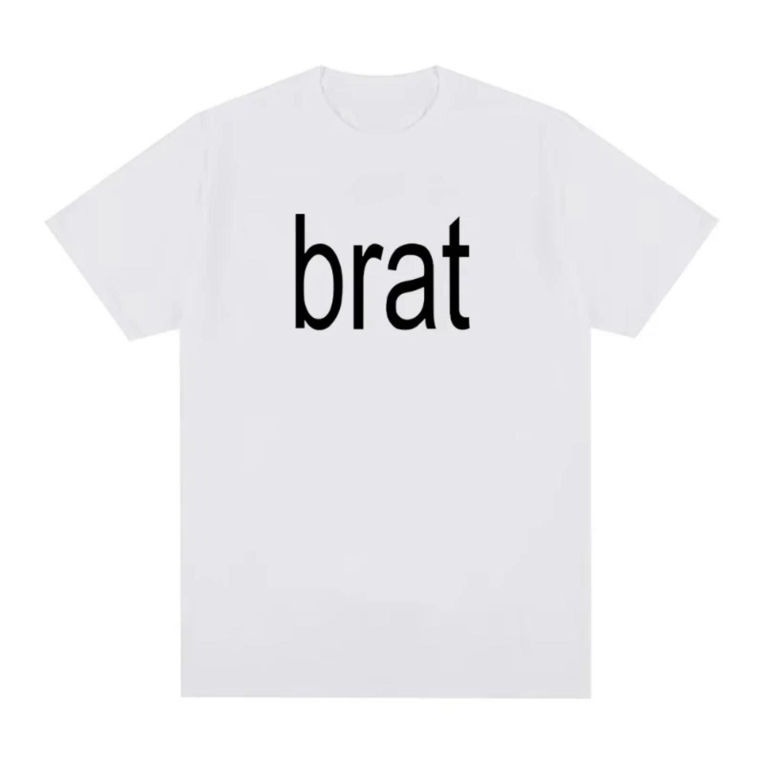 Charli Xcx with Special Guest Shygirl T-Shirts Brat Album Vintage T shirt Men_Women Clothing Aesthetic Cotton T-shirt Streetwear S чёрный