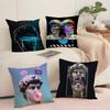 Funny Art D-David Statue Cushion Cover Soft Short Plush Pillow Cover Smooth Cozy Texture Aesthetic Cushion Case Home Decor