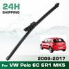 Rear Windshield Wipers Blades,Premium All-Season Wiper blades Replacement For VW Polo 6C 6R1 MK5 2009-2017,Natural Rubber Bayonet,Easy to Install 11″
