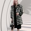 Eco-Friendly Women's Faux Fur Hooded Coat - Warm, Casual, Mid-Length Winter Jacket