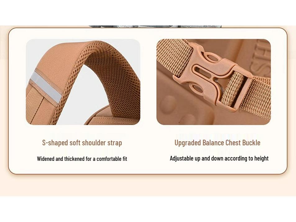 Capybara Decompression Backpack for Elementary Students Grades 1-6 - Lightweight, Large Capacity for Boys and Girls